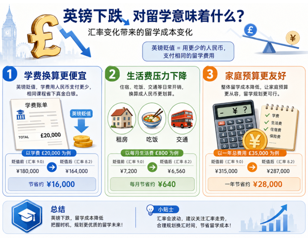 英镑下跌,对留学到底意味着什么?