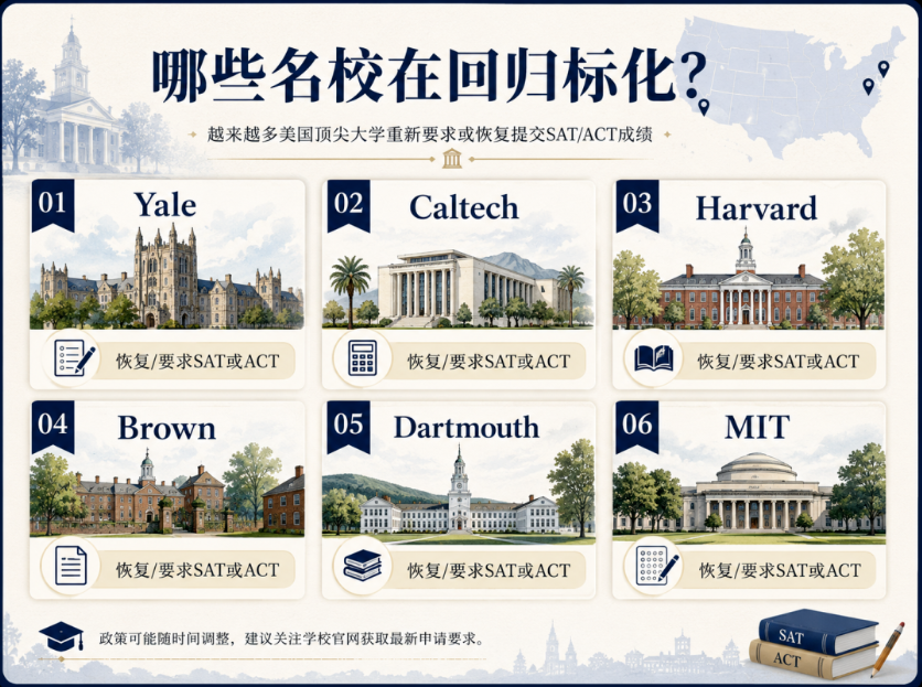 耶鲁大学恢复SAT/ACT要求，美国顶尖大学招生政策大逆转？